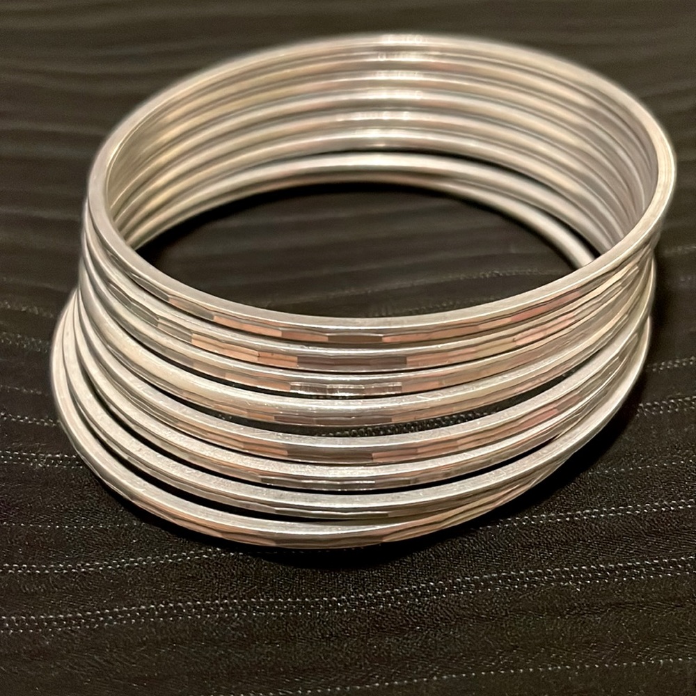 Silver Bangle Bracelets